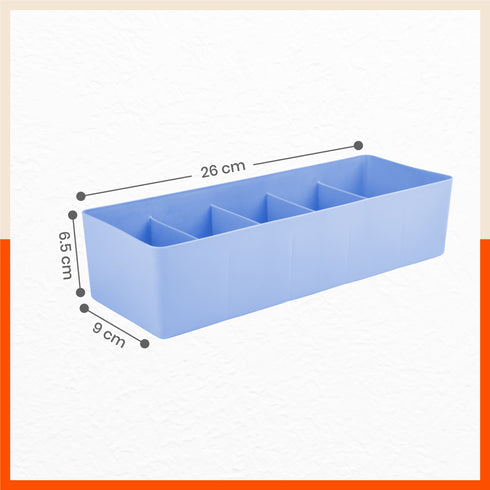 Stomo Dori Multi-Purpose Stackable Drawer Organizer For Home | Sky Blue - Set of 16